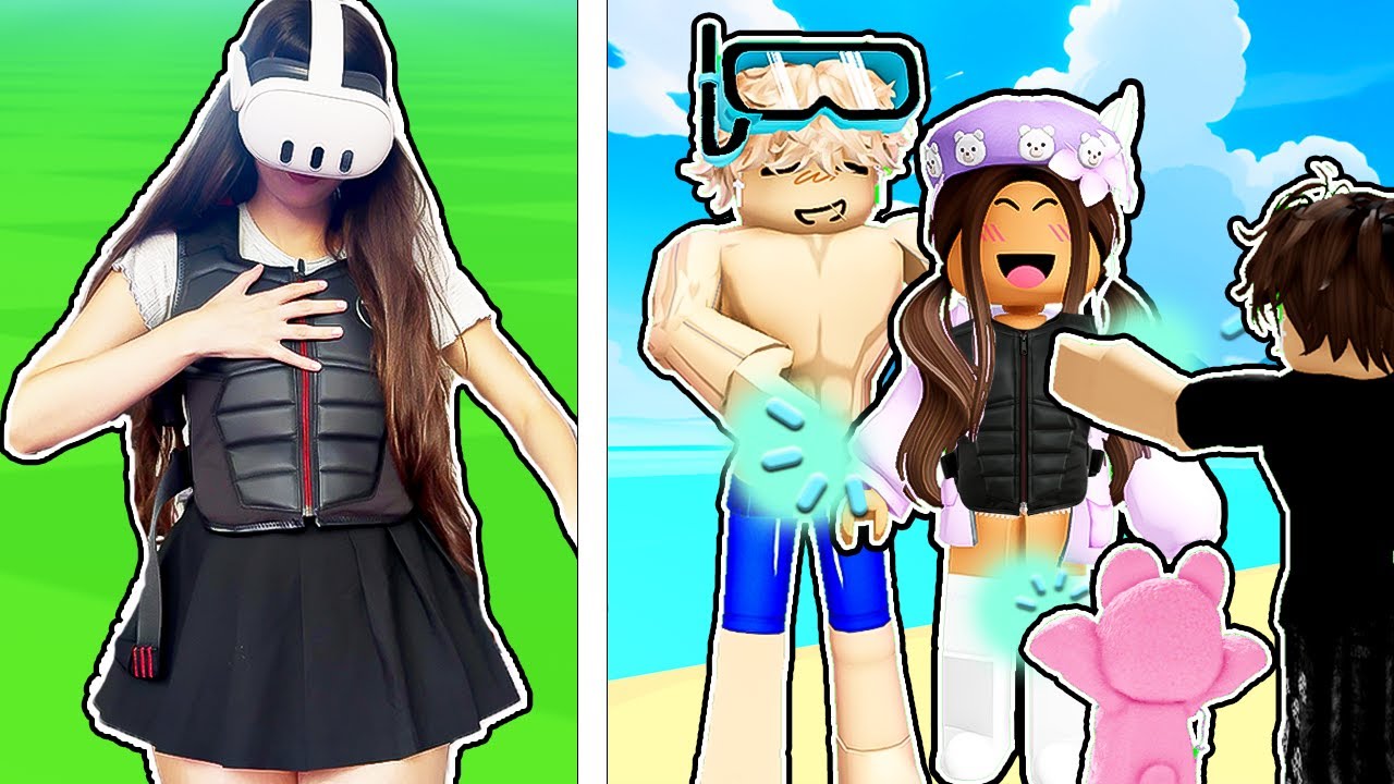 Thumbnail of I Let Strangers TOUCH Me IRL In Roblox VR!